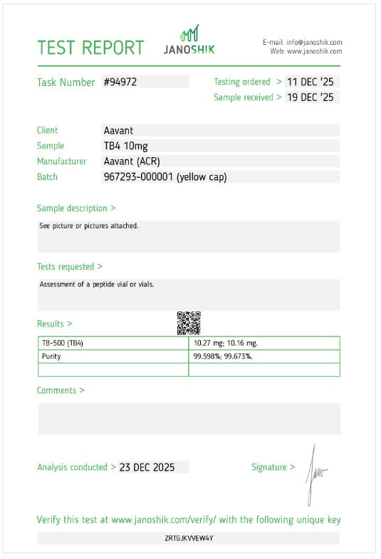 TB-4 10mg (RECENTLY ADDED)