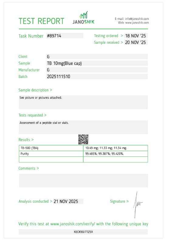 TB-500 10mg (RECENTLY ADDED)