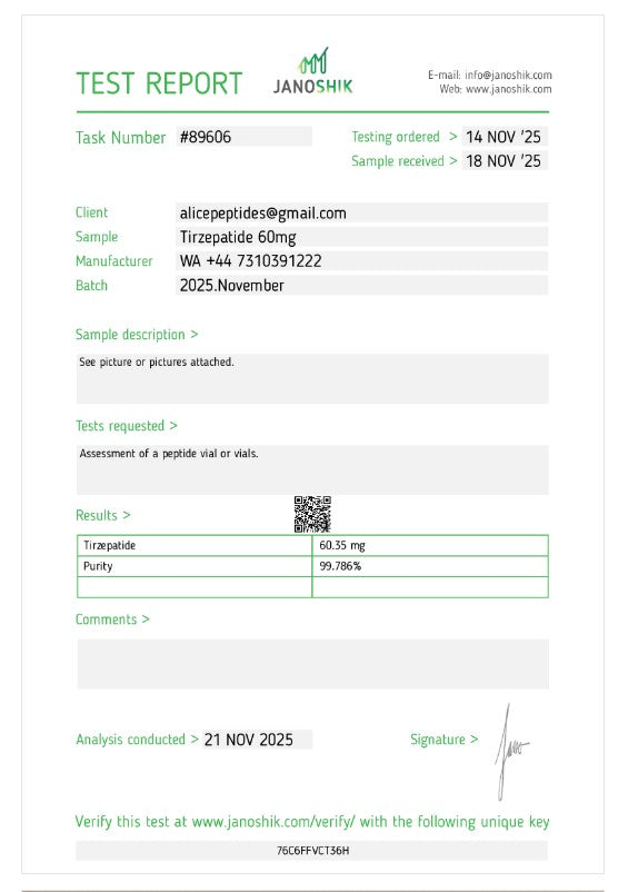 *BEST SELLER GLP-2 Tirz 60mg (restocking 01/31)