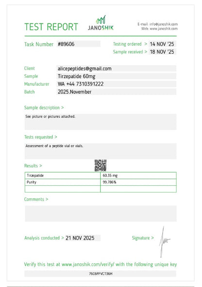 *BEST SELLER GLP-2 Tirz 60mg (restocking 01/31)