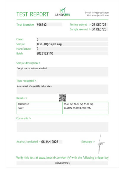 TESAMORELIN 10mg (RECENTLY ADDED)